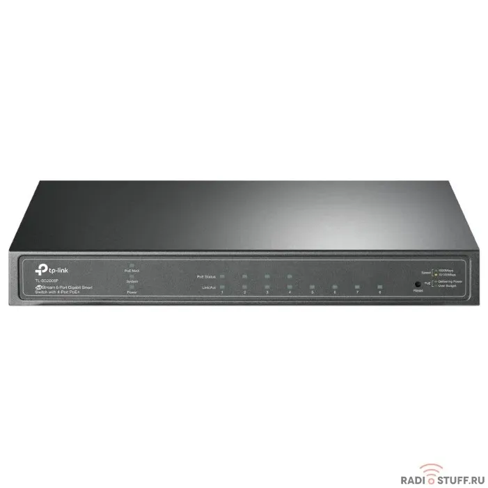 TP-Link TL-SG2008P JetStream 8-портовый гигабитный Smart коммутатор с 4 портами PoE+ SMB