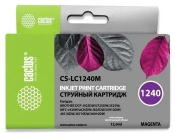 Картридж MAGENTA 12ML CS-LC1240M CACTUS