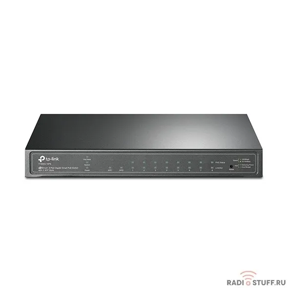 TP-Link T1500G-10PS 8-портовый гигабитный настольный  PoE-коммутатор SMB