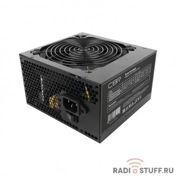 Блок Питания CBR ATX 600W 80+ Bronze, APFC, 0.6mm, 20+4pin, 1*8-pin(4+4P), 2*6+2pin, 6*SATA, 4*IDE, 12cm fan, 1.5м кабель питания, черный [PSU-ATX600-12GM]