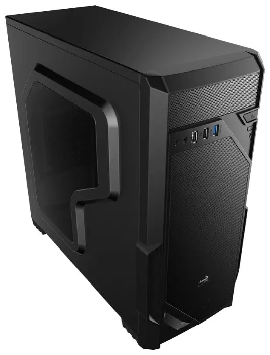 Корпус Aerocool Vs-1 Window, ATX, без БП, 2 x USB 2.0, 1 x USB 3.0, в комплекте 1 x 120-мм вентилятор