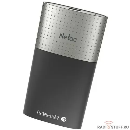 SSD External Netac 2.0Tb Z9 <NT01Z9-002T-32BK> (USB3.2, up to 550/480MBs, 90х47.5х11.5mm, Aluminium+Plastic)