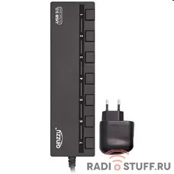 HUB GR-388UAB Ginzzu USB 3.0/2.0 7 port + adapter