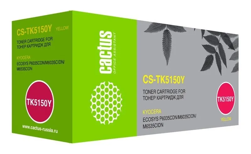 Картридж YELLOW /M6035CIDN 100K CS-TK5150Y CACTUS