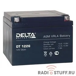 Delta DT 1226 (26 А\ч, 12В) свинцово- кислотный аккумулятор  