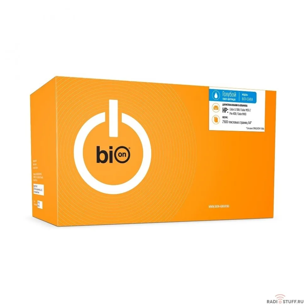 Bion CE411A Картридж для HP LaserJet Pro M351/M375/M451/M475 (2600  стр.), Голубой