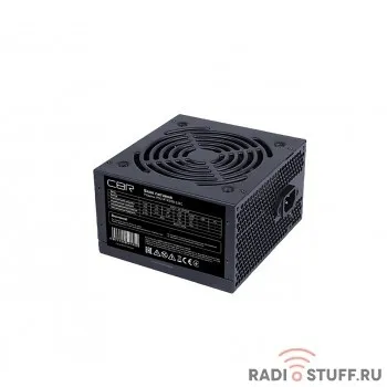CBR PSU-ATX500-12EC Блок питания ATX, 500W, 20+4pin/1*4+4pin/1*6+2pin/2*IDE/4*SATA, 12см fan, кабель питания 1.2м, черный