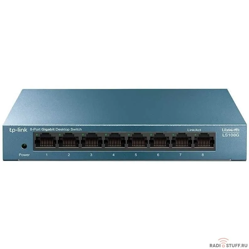 TP-Link LS108G 8-портовый 10/100/1000 Мбит/с настольный коммутатор SMB