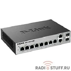 D-Link DGS-1100-10/ME/A1A/A2A Настраиваемый коммутатор 2 уровня с 8 портами 10/100/1000Base-T и 2 комбо-портами 100/1000Base-T/SFP