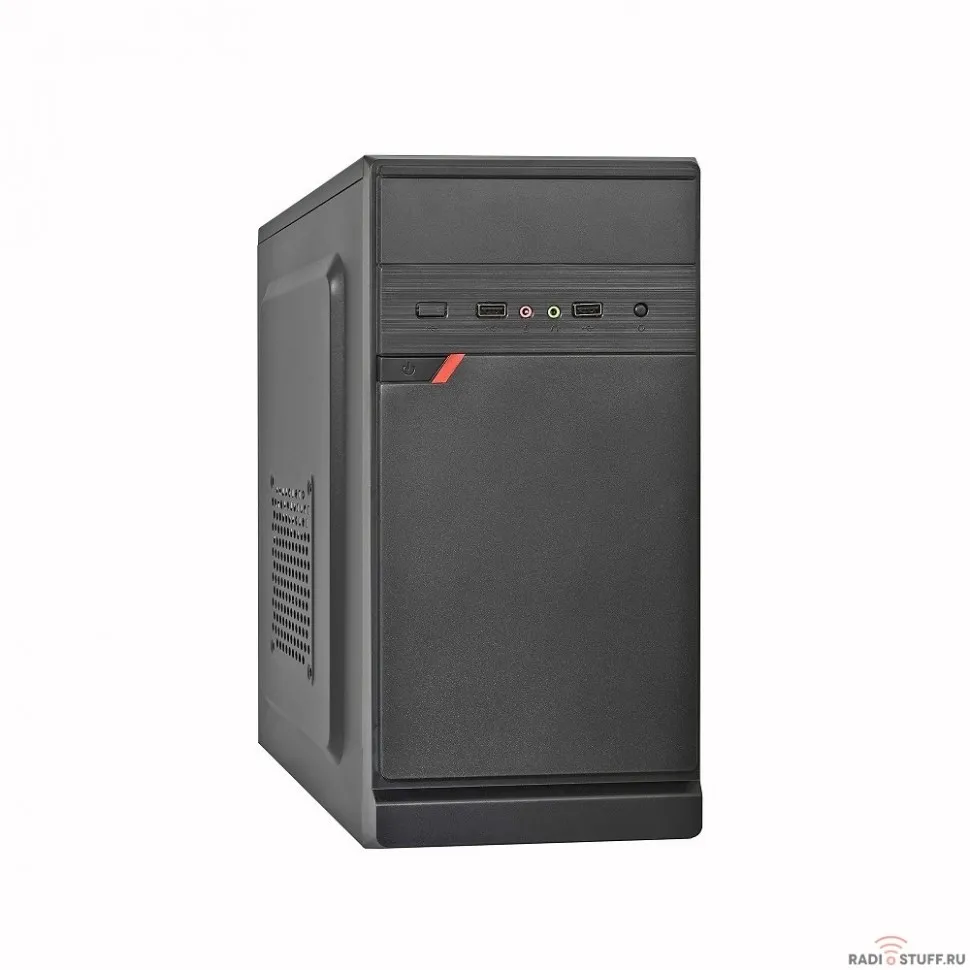 Exegate EX283059RUS Корпус Minitower ExeGate BAA-106 Black, mATX, <AAA450, 80mm>, 2*USB, Audio