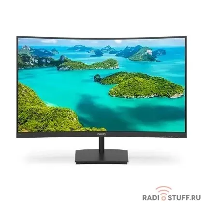 LCD PHILIPS 23.6" 241E1SC/00 Black {VA изогнутый 1920x1080 75Hz 4ms 178/178 250cd HDMI}