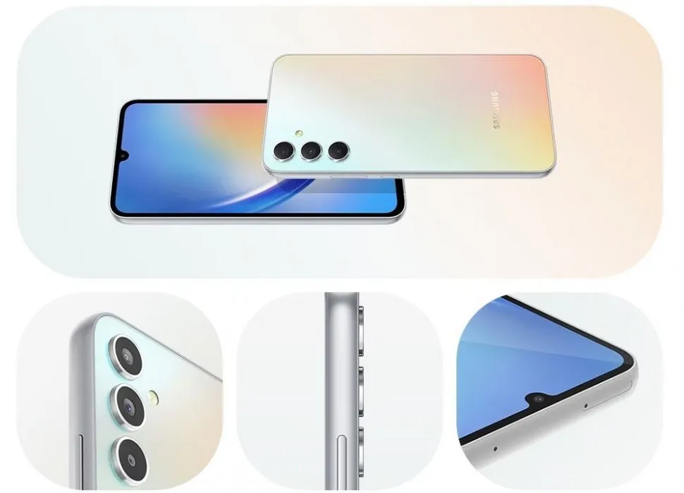 Мобильный телефон GALAXY A34 5G NFC 6/128GB SILVE SM-A346E SAMSUNG
