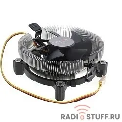 CROWN Кулер для процессора CM-80 (Для Intel и AMD, TDP до 65 Ватт, коннектор 3 pin, Низкая посадка радиатора , Гидродинамическии? подшипник, Размер: 115*103*42 мм, в белой упаковке) (OEM)