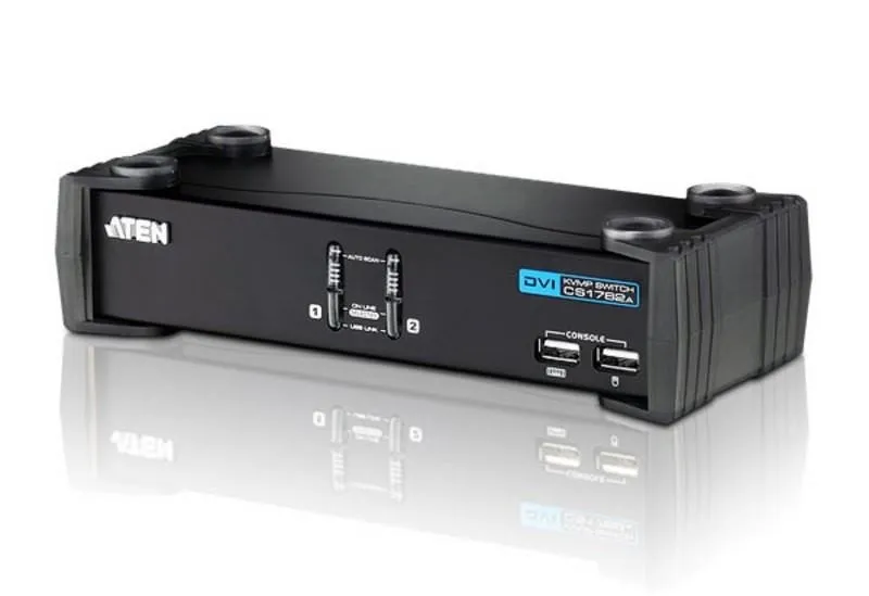 KVM-переключатель Aten CS1762A-AT-G, USB DVI 2PORT 