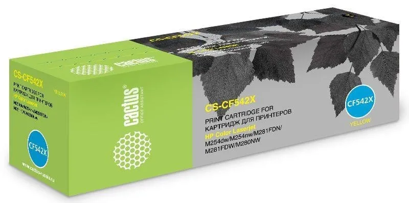 Картридж YELLOW /M254DW/M280NW 2.5K CS-CF542X CACTUS