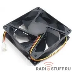 Gembird Вентилятор 80x80x15, подшипник, 3 pin, провод 30 см (D8015BM-3)