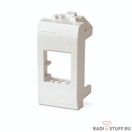 Dkc 76608B Адаптер для информационных разъемов SIEMON, белый, 1мод.