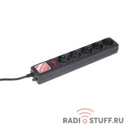 PowerCube Фильтр  B, 1.9м , 5 розеток (SPG-B-6), серый