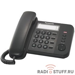 Panasonic KX-TS2352RUB (черный) {индикатор вызова,порт для доп. телеф. оборуд.,4 уровня громкости звонка}