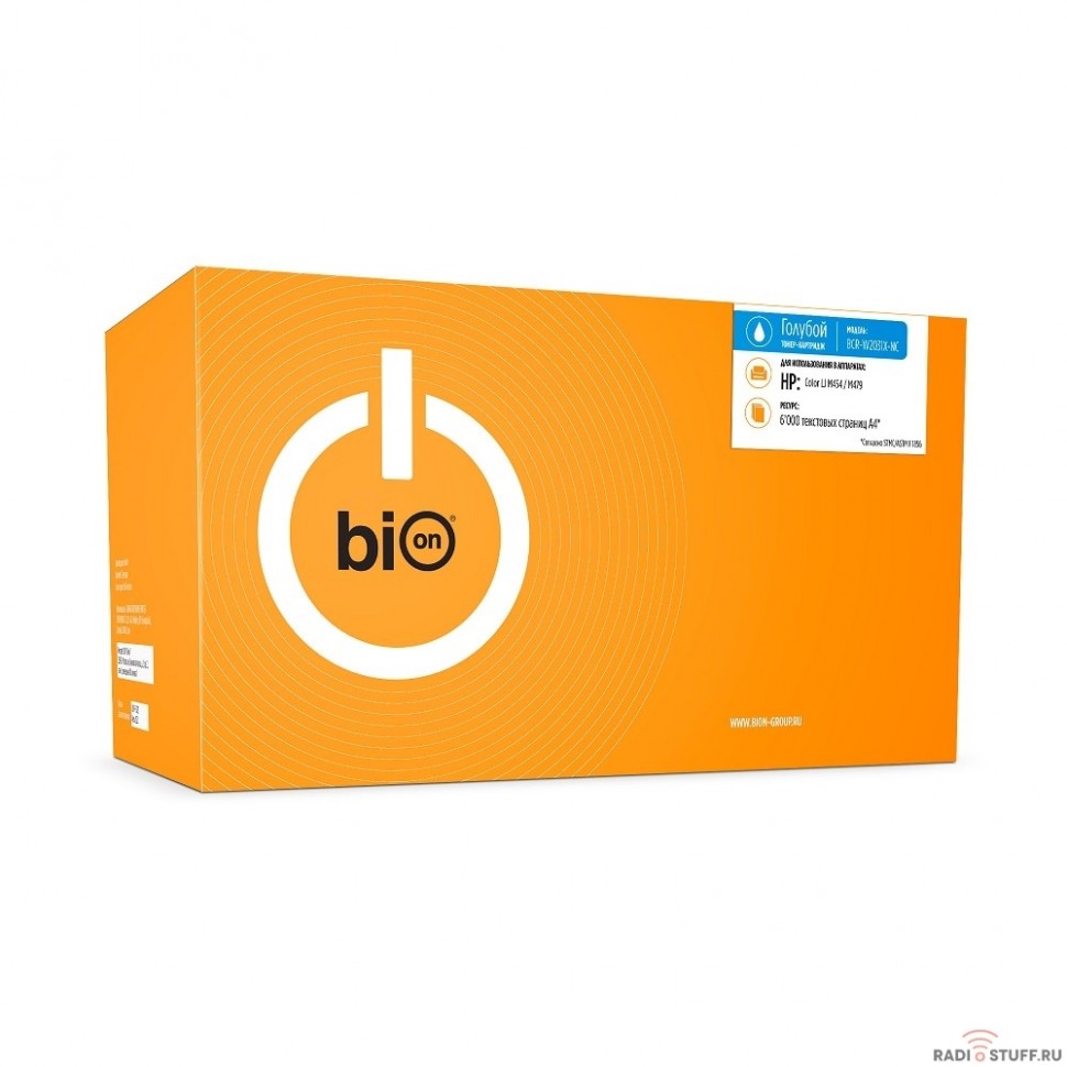 Bion W2031X Картридж для HP LaserJet Pro M454/MFP M479 (6000  стр.), Голубой, без чипа