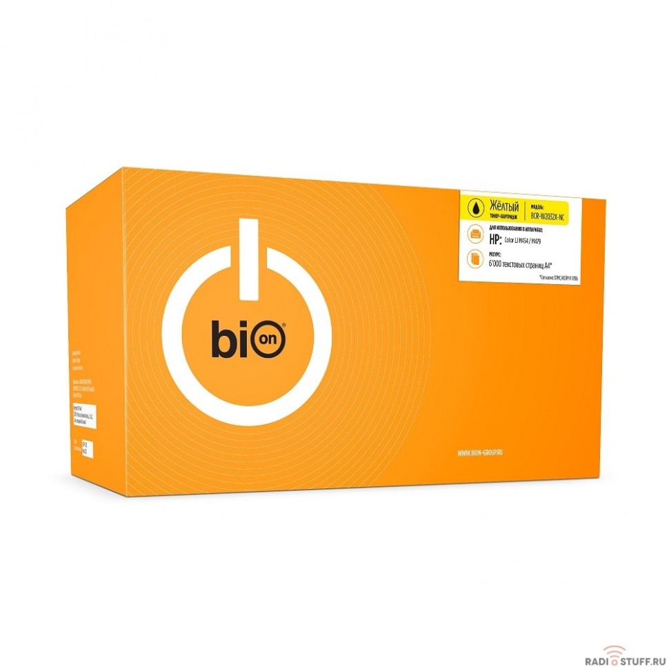 Bion W2032X Картридж для HP LaserJet Pro M454/MFP M479 (6000  стр.), Желтый, без чипа