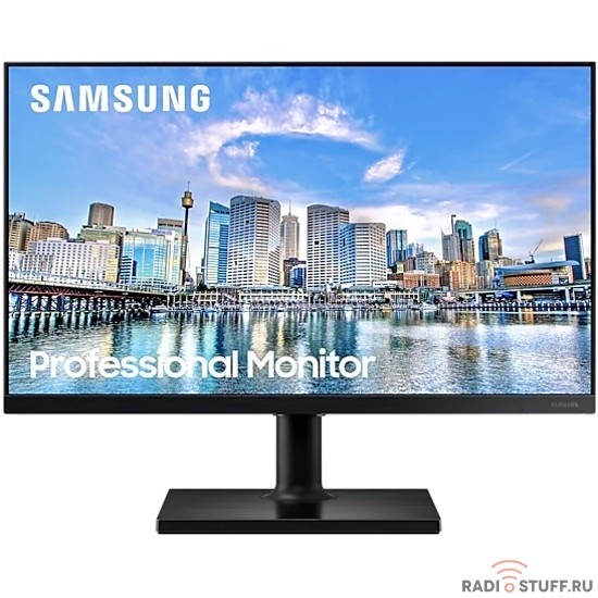 LCD Samsung 23.8" F24T450FZI черный {IPS 1920x1080 75Hz 5ms 16:9 250cd 178/178 1000:1 8bit(6bit+FRC) 2xHDMI1.4 DisplayPort1.2 2xUSB2.0 HAS Pivot VESA}
