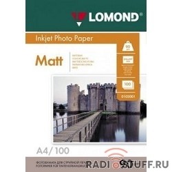 LOMOND 0102001 Матовая бумага 1х A4, 90г/м2, 100 листов 